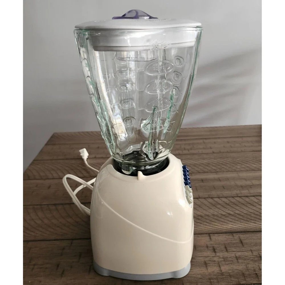 Osterizer 10 Speed Blender White Glass Jar Model 6630 Tested Works Great - Picture 2 of 12